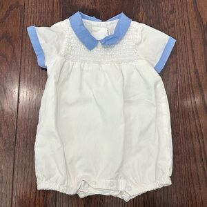 Janie and Jack Blue and White bubble 3-6m